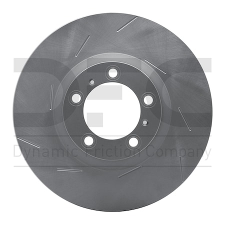 Dynamic Friction Co Dfc Geospec Coated Rotor - Slotted, 614-02084D 614-02084D
